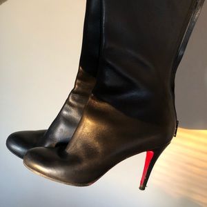 CHRISTIAN LOUBOUTIN Black Heel Boots